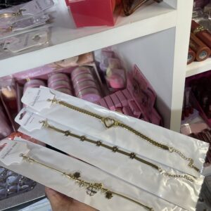 Pulseras acero dorado